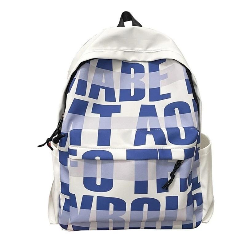 New American backpack female students original printed backpack trend schoolbag male students 7