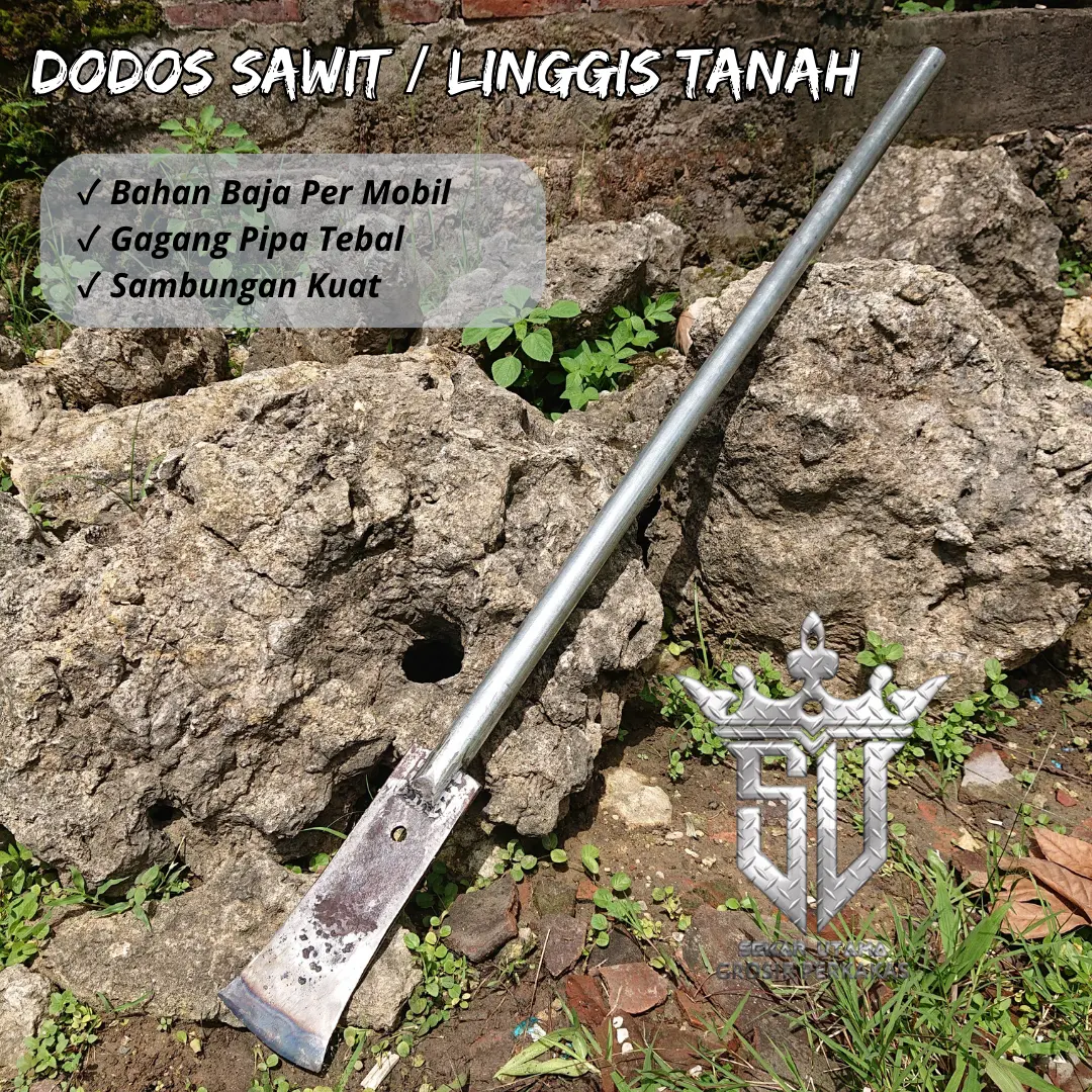 Dodos Sawit/ Dodos Pelepah/ Linggis Tanah Full Baja Gagang Tebal Dan Kuat