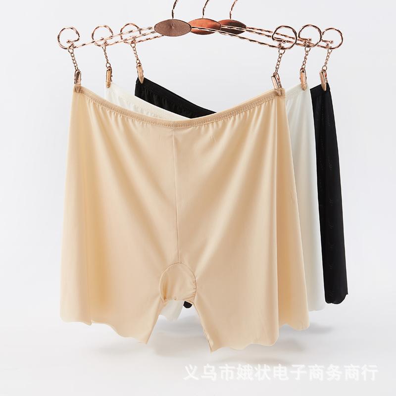 Quần An Toàn, Chất Liệu Lụa Lạnh Thiết Kế Liền Mạch, Chống Lộ, Dành Cho Phụ Nữ, Có Thể Mặc Mùa Hè, Có Thể Mặc Bên Trong Quần Đùi, Quần Đùi An Toàn, Quần Legging Mỏng, Có Thể Mặc Ngoài Trời 2