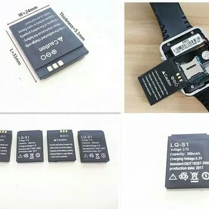 Baterai Batere Batre Smartwatch Smart Watch Jam HP Tangan Batere Smart Watch DZ09 U9 LQ-S1 LQS1 Accessories 1