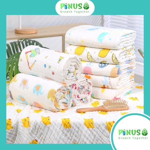 [CHỌN MẪU] Khăn Tắm 6 lớp xô nhăn Hàng Xuất Nhật Loại Đẹp Siêu Mềm, Khăn xô 6 lớp đa năng cho bé sơ sinh