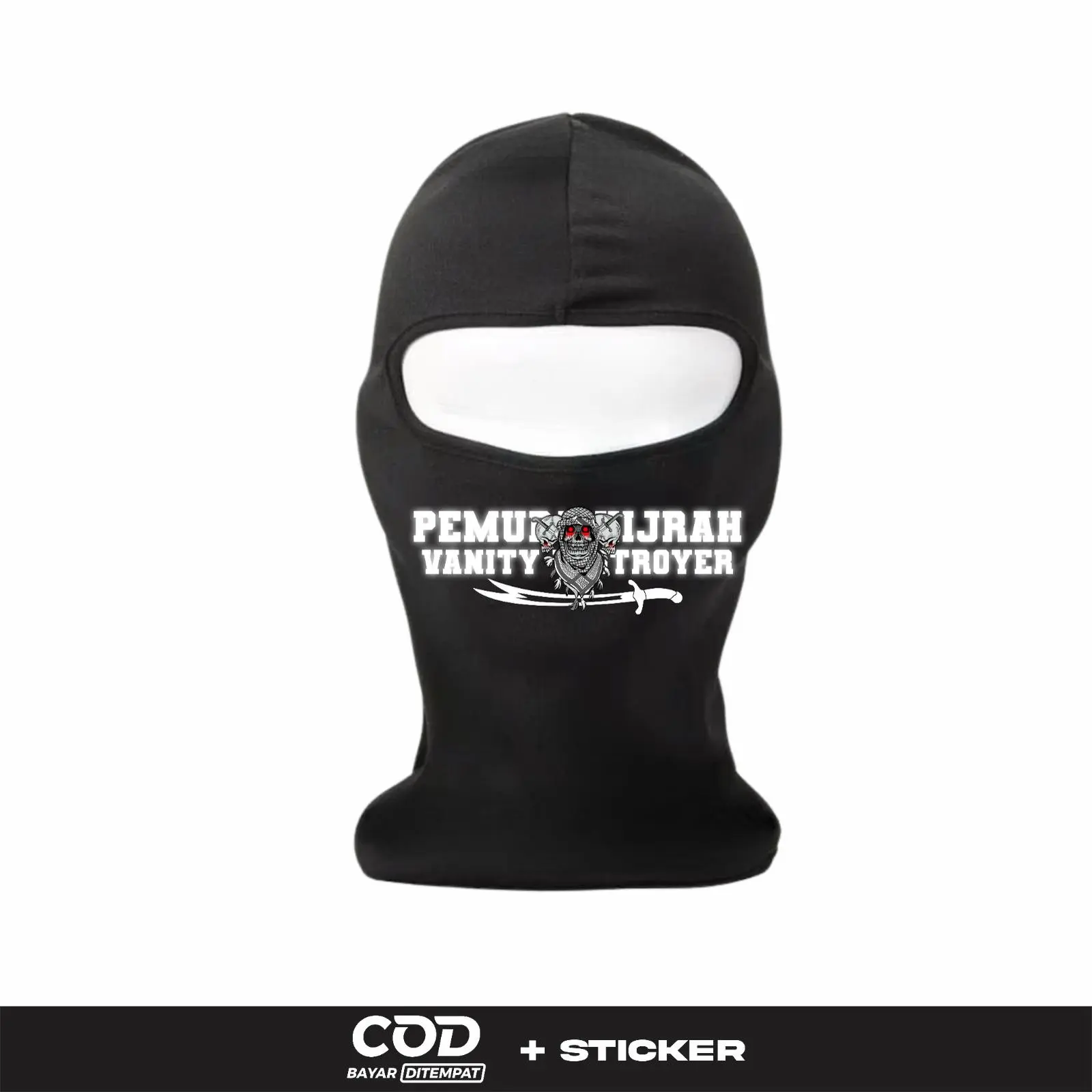 Masker Lava Full Face Reflektif dan DTF Netral Pemuda Hijrah Varity Destroyer Desain Simpel Terbaru by Inzavibe