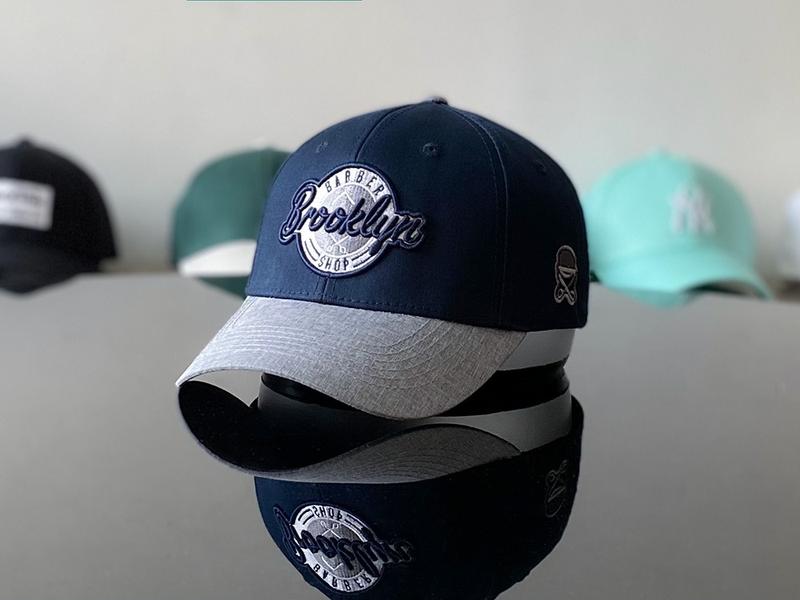 Mũ lưỡi trai, nón kết Broklyn xanh than mix ghi logo thêu nổi kaki freesize nam nữ Siêu HOT Full Hộp