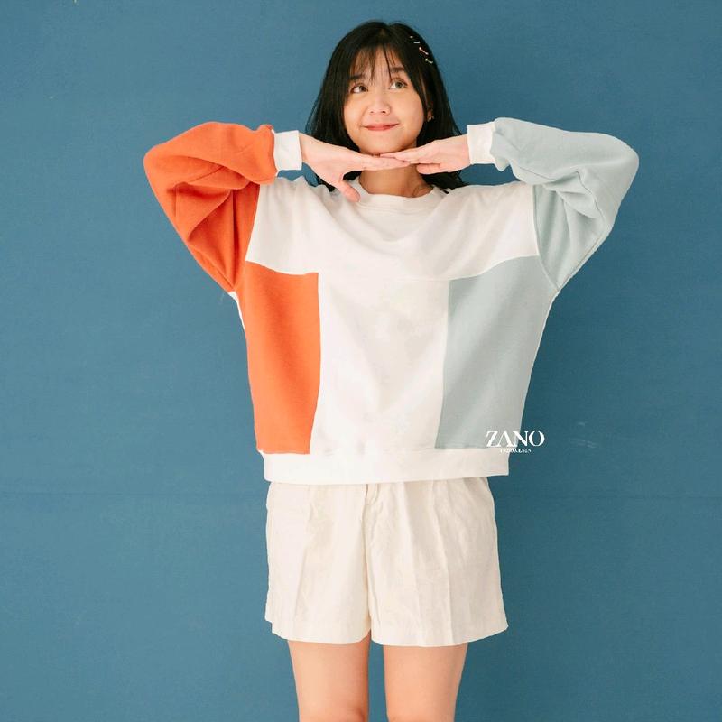 ZANO BASICS Sweater Jumbo Comby Atasan Wanita 0
