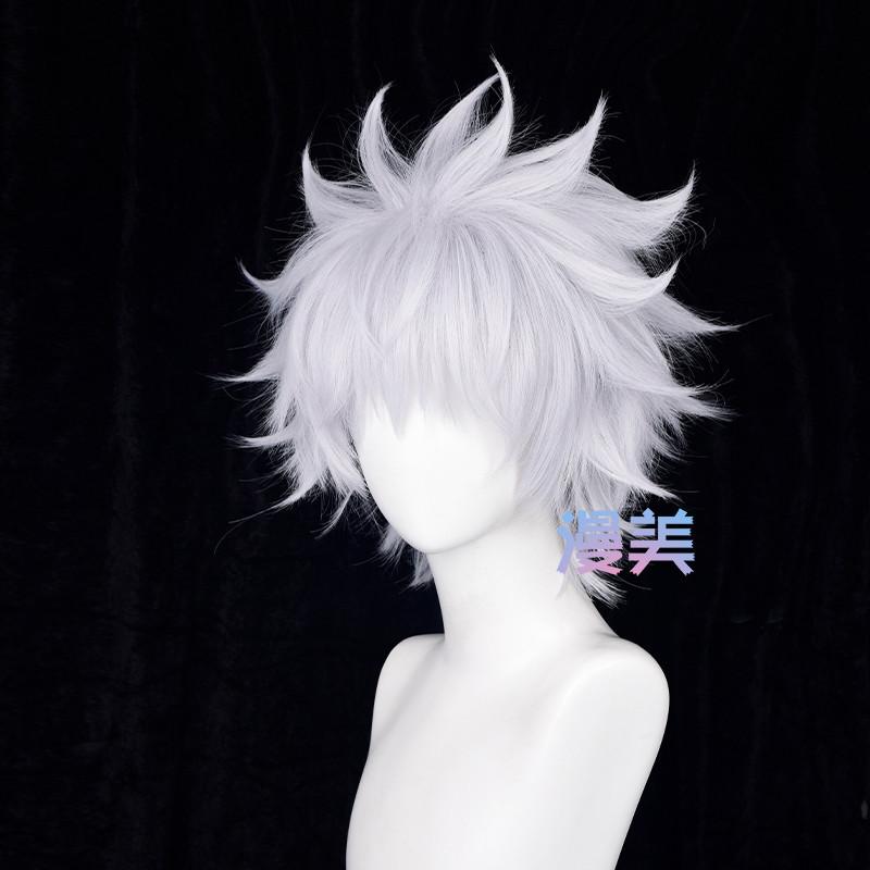 Tóc Giả Killua Zoldyck, Manmei Chính Hãng, Thích Hợp Hóa Trang HUNTER × HUNTER, Phù Hợp Với Kích Thước Đầu 50-60Cm 3