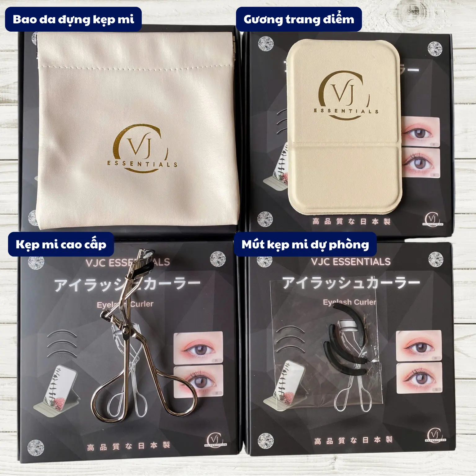 KẸP UỐN MI CONG VJC ESSENTIALS NHẬT BẢN – NÂNG TẦM VẺ ĐẸP ĐÔI MẮT