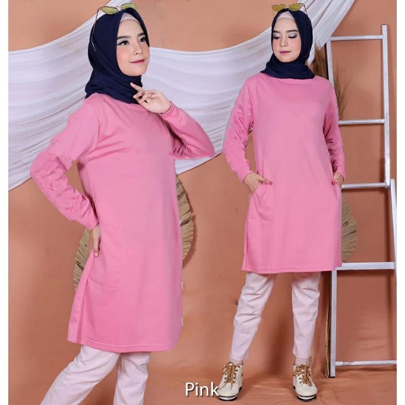 Product Introduction of kaos tunik wanita polos ukuran XL fit to XXL dan 3XL 7