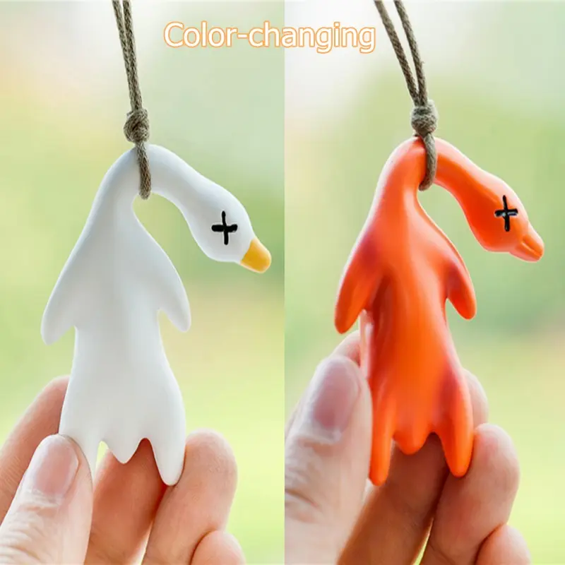 Đồ Trang Trí Xe Hơi Vịt, Thiết Kế Sáng Tạo Và Vui Nhộn, Vịt Đu Đưa Treo, Đổi Màu Sau Nắng, Mặt Dây Chuyền Gương Chiếu Hậu, Đồ Thủ Công Trang Trí, Cho Xe Hơi