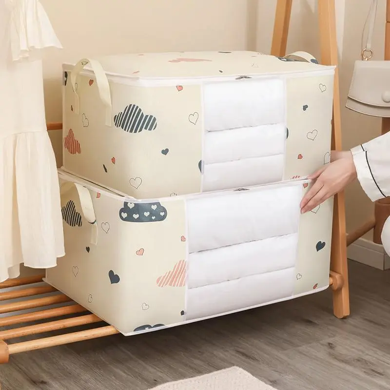 Túi Đựng Quần Áo Chăn Bông, Dung Tích Lớn, Túi Phân Loại Chăn Bông Chăn Bông, Chống Bụi, Thích Hợp Cho Tủ Quần Áo Và Đựng Đồ Dưới Gầm Giường, Hộp Sắp Xếp Chống Ẩm 5