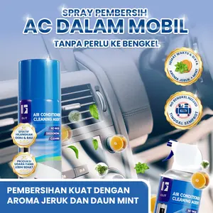 [2.0]GLIT AC Cleaning Agent Car Semprotan Pembersih Evaporator 450ML Aroma Jeruk & Mint Untuk AC Mobil & Rumah Berkualitas Tinggi Car