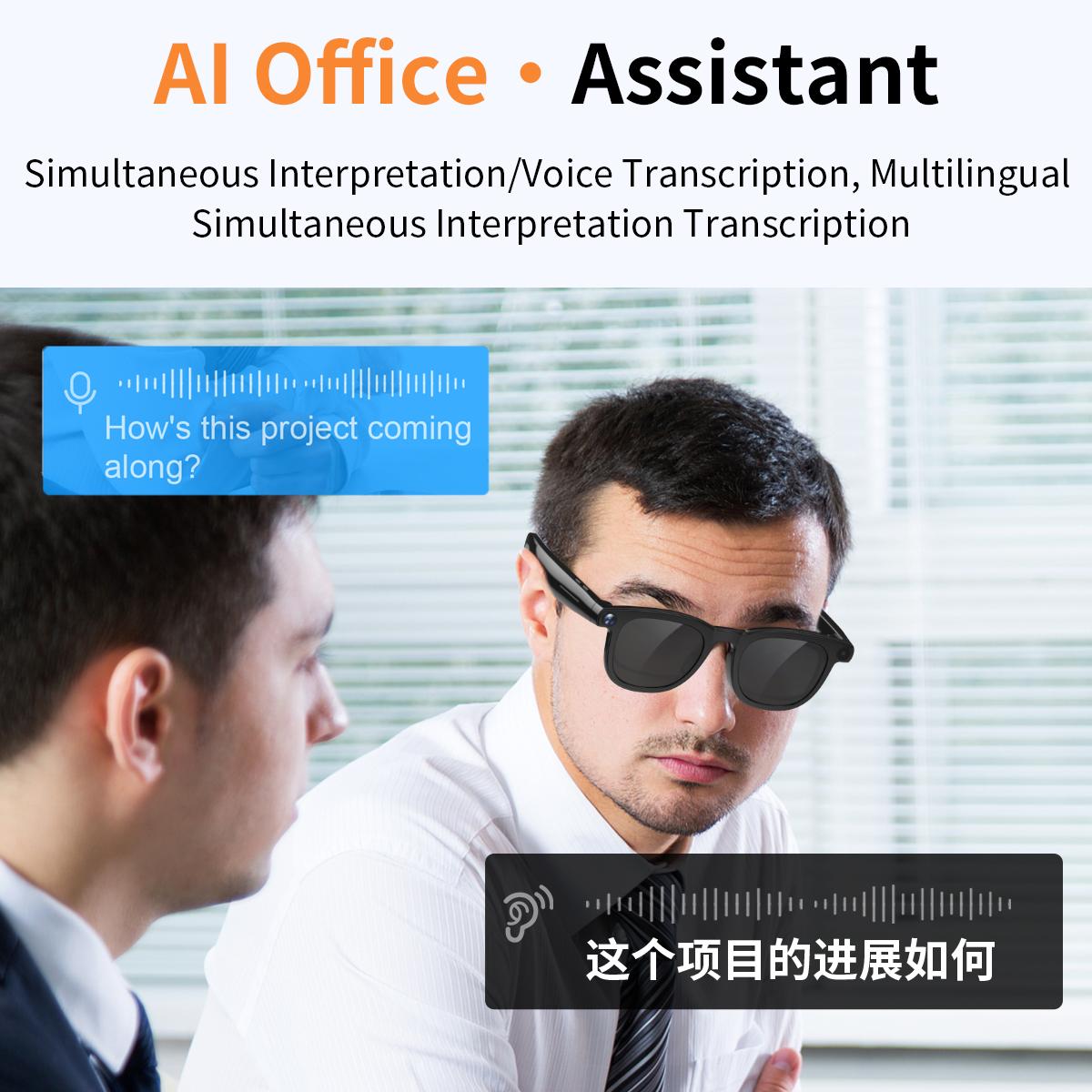 AI Smart Glasses V3 with 8MP Camera & ChatGPT. Features Bluetooth Call, Voice Wake-Up, Video Record & Music Play - Image 4