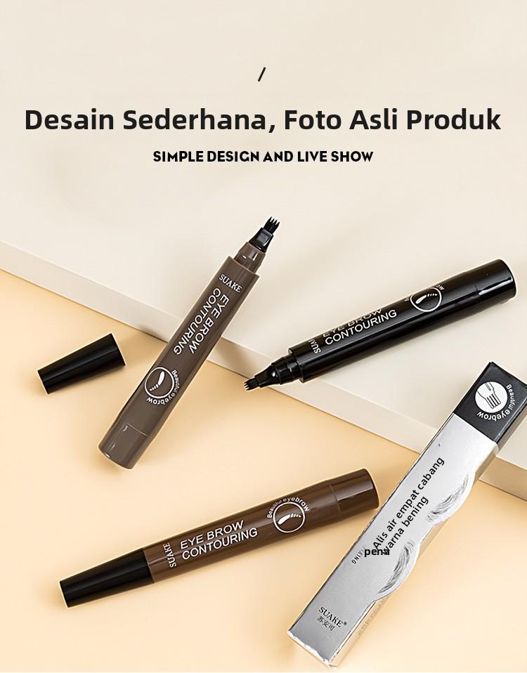 SUAKE Pensil Alis Definisi Jelas Empat Cabang Tahan Lama Tidak Luntur Tahan Air & Keringat Mudah Dikendalikan untuk Pemula SUAKE Pensil Alis Definisi Jelas Empat Cabang Tahan Lama Tidak Luntur Tahan Air & Keringat Mudah Dikendalikan untuk Pemula
