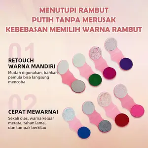 Beli Lebih, Hemat Lebih!【COD】Sekali Pakai Hair Chalk Pearl 8 Warna – Coloring Cepat & Kreatif Pewarna Rambut Non Permanen Praktis dan Mudah Mewarnai cat ash grey