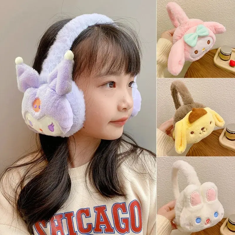Bịt Tai Bông Kuromi,Chụp tai Merody giữ ấm chống gió cho mùa đông ấm áp cho bé siêu dễ thương hót 2024