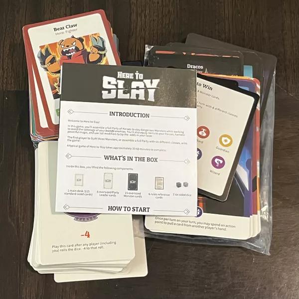 Bộ trò chơi Boardgame - Here to Slay (2020) Powerful heroes band together to slay monsters for their abilities 7