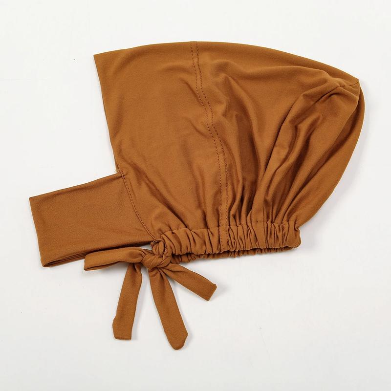 Product Introduction of Muslim Inner Cap Hijab For Women Solid Underscarf Hijab Undercap Scarf Turban Hat Islamic Muslim Hijabs Ready To Wear Headcover 13