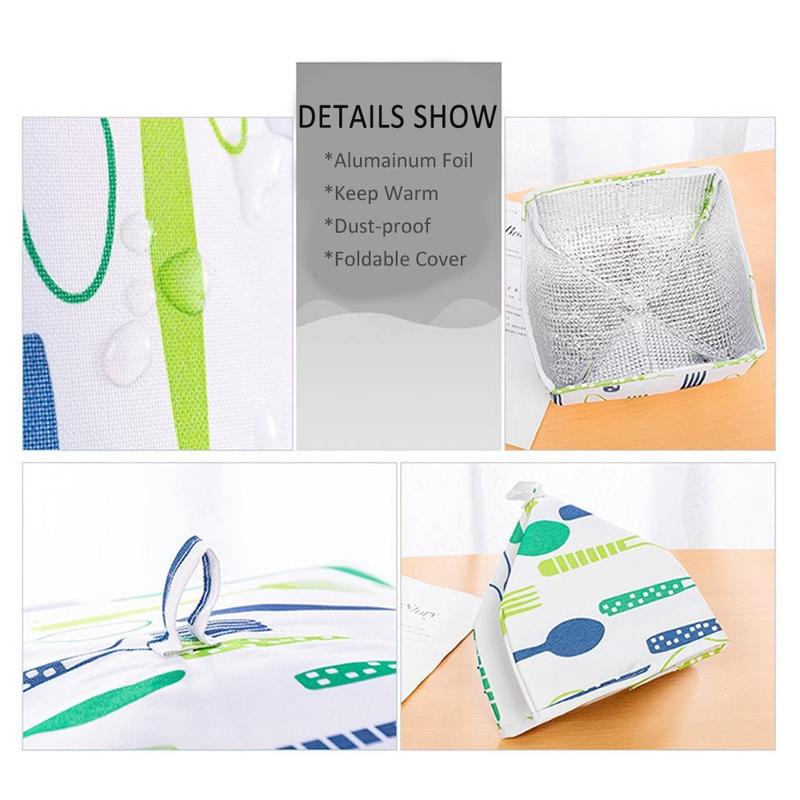 New Kitchen Gadgets Food Cover Aluminum Foil Dust-proof Dining Table Cover Food Insulation Cover 6