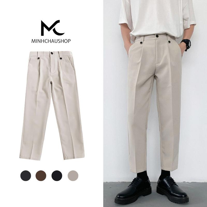 Quần Âu Nam SANMINHCHAU Quần Vải Nam Phong Cách Hàn Quốc Cao Cấp Phong Cách Hàn Quốc Không Nhăn Không Bai Xù QD303