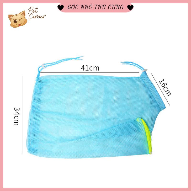 Túi lưới đa năng cho chó mèo - Túi tắm cho mèo, hỗ trợ cắt mó.ng 7