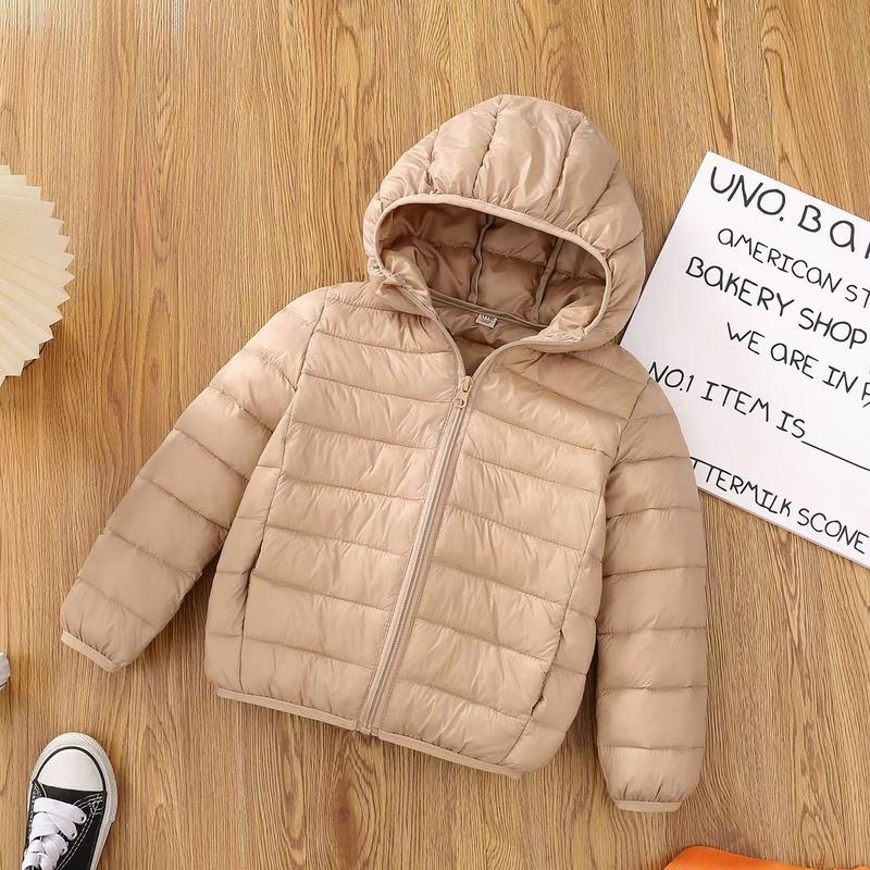 Áo Khoác Trẻ Em, Nhẹ, Lông Vũ Và Áo Khoác Độn, Dành Cho Bé Trai Và Bé Gái, Cỡ Trung Bình Và Lớn, Có Mũ Trùm Đầu, Thích Hợp Cho Mùa Thu Và Mùa Đông, Siêu Nhẹ, Áo Khoác Trẻ Em 5