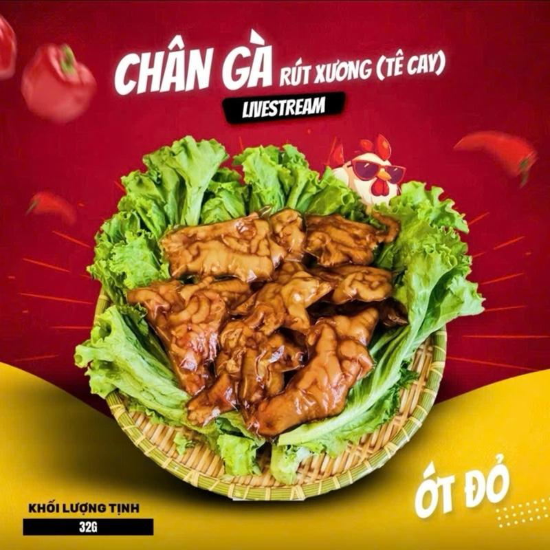 [ TẶNG SỐT ] COMBO 20 Gói Chân Gà Rút Xương 32g Ớt Đỏ Food Snack Food Ăn Vặt Chua