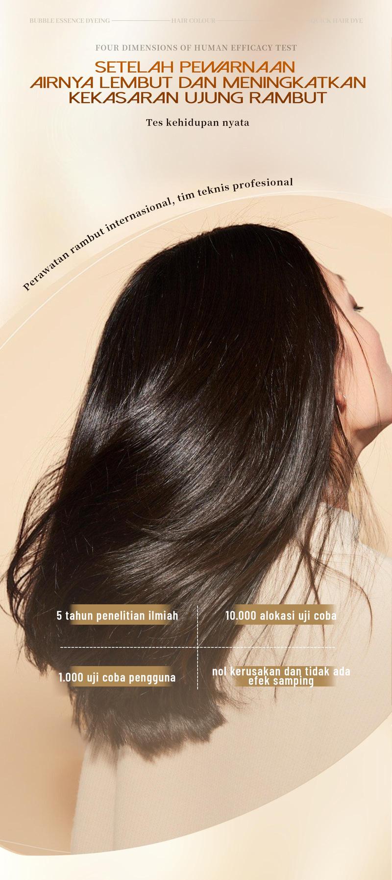 Product Introduction of 【FAJAZZ+Masker rambut gratis】150ML/5PCS  Pengoperasian sederhana, penyimpanan mudah, pewarna rambut beraroma, pewarna rambut jenis gelembung. 12