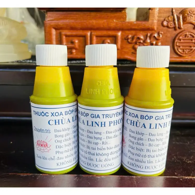 Dầu xoa bóp chai vàng Massage Dưỡng Body Body Oil dầu Dưỡng Ẩm Da 2