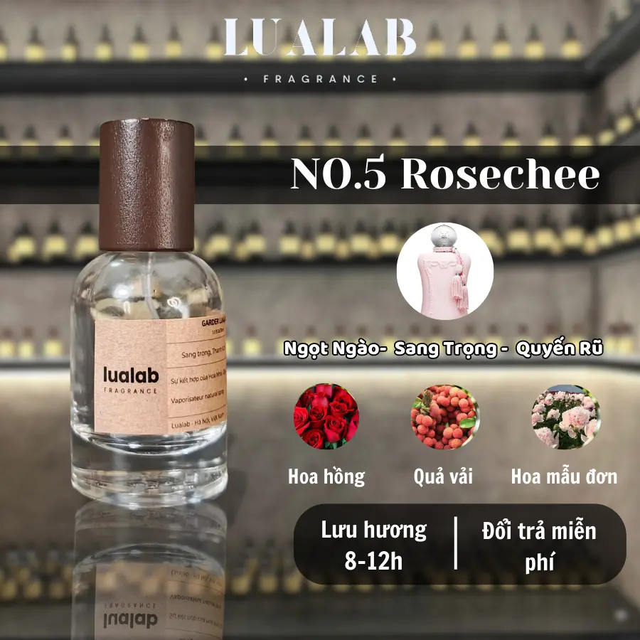 Nước hoa nữ Lualab Delina EDP 30ml phong cách Ngọt ngào Sang trọng Quyến rũ NO.5