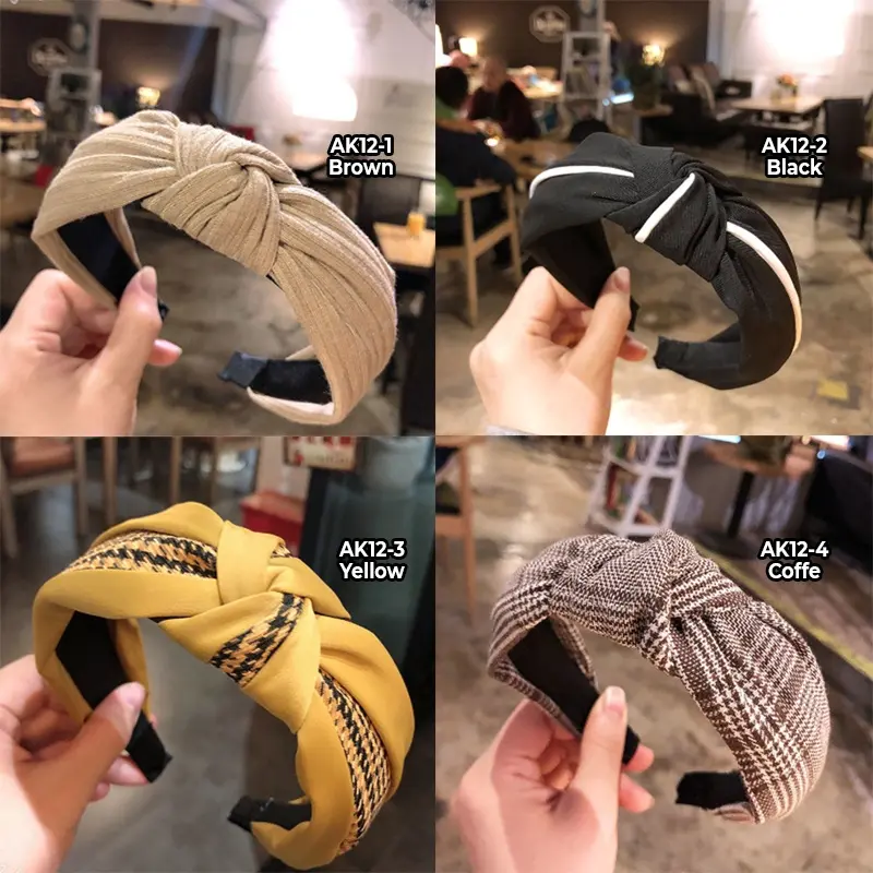 Bando Korea Wanita Dewasa Motif Lucu HeadBand Korea Bandana Kain Import Premium  Anak Aksesoris 2