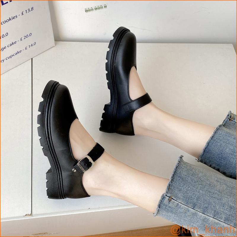 Giầy búp bê phong cách Mary Jane Oxford thời trang êm chân cá tính Nữ 4