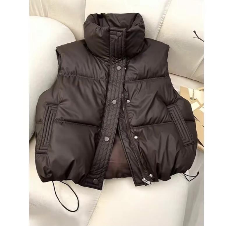 Product Introduction of Áo phao da gile croptop trẻ trung năng phong cách,hàng đẹp Jacket 8