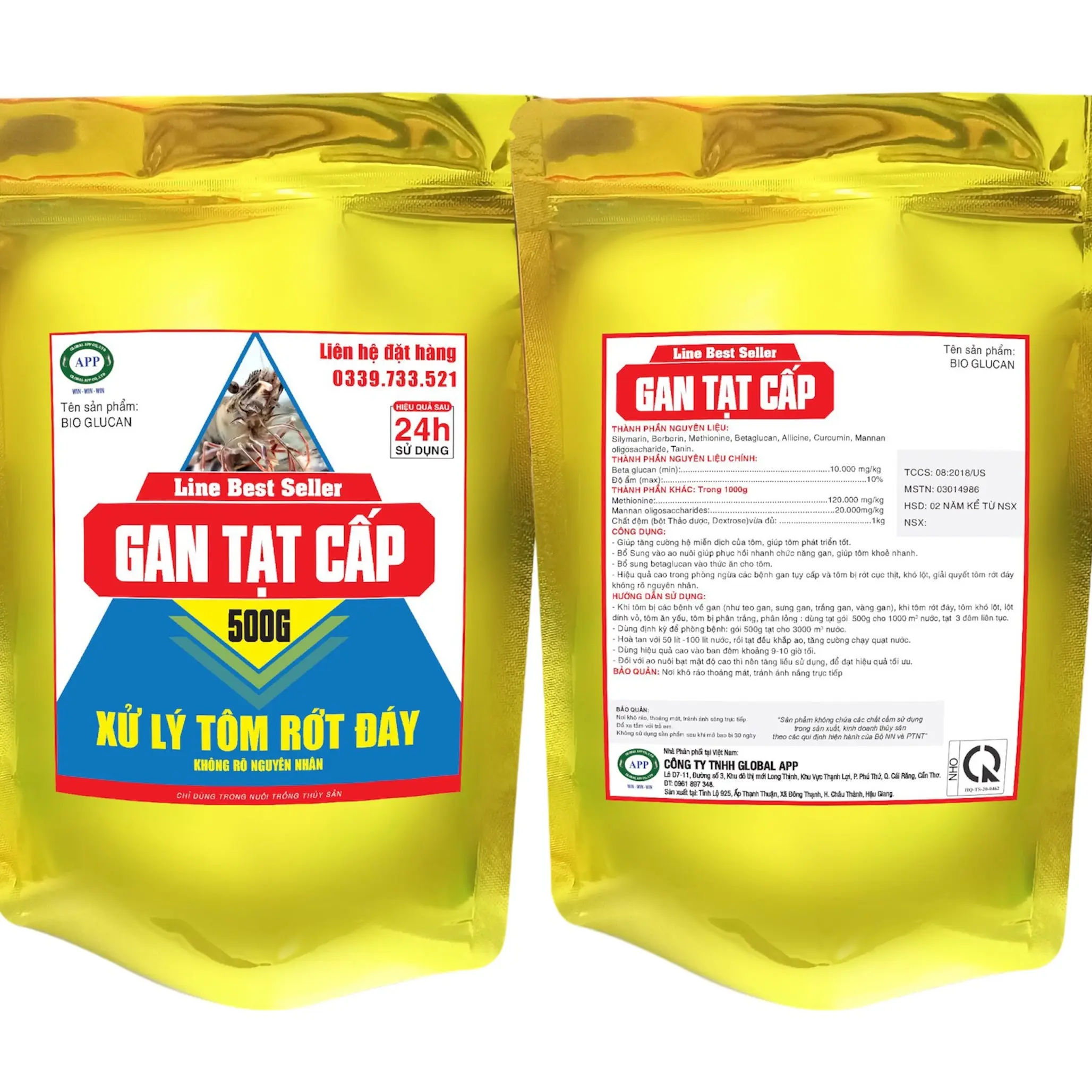 THUỐC Gan Tạt cấp tính dành cho Tôm cá dạng bột