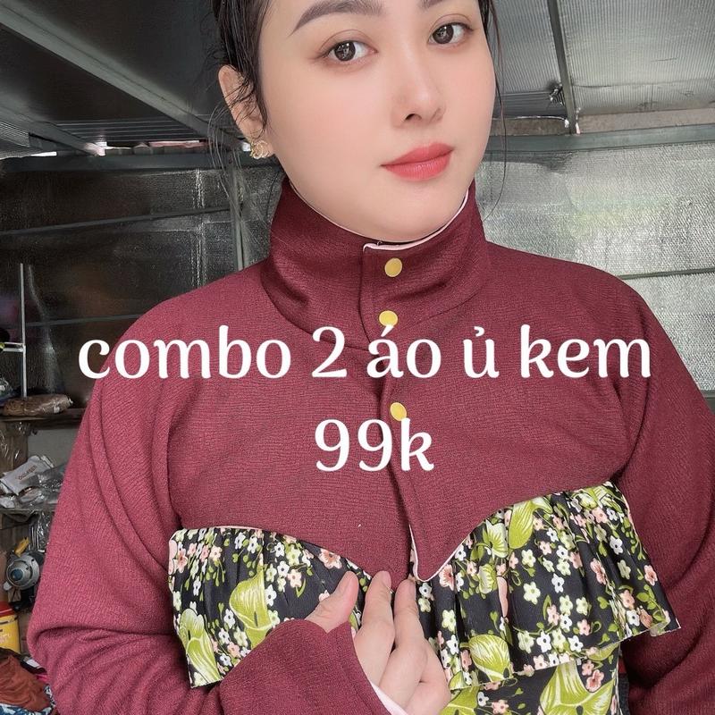  COMBO 2 ÁO Ủ  KEM   2 lớp mặc  dc 2 bê chọn ngẫu nhiên sáng -tối   