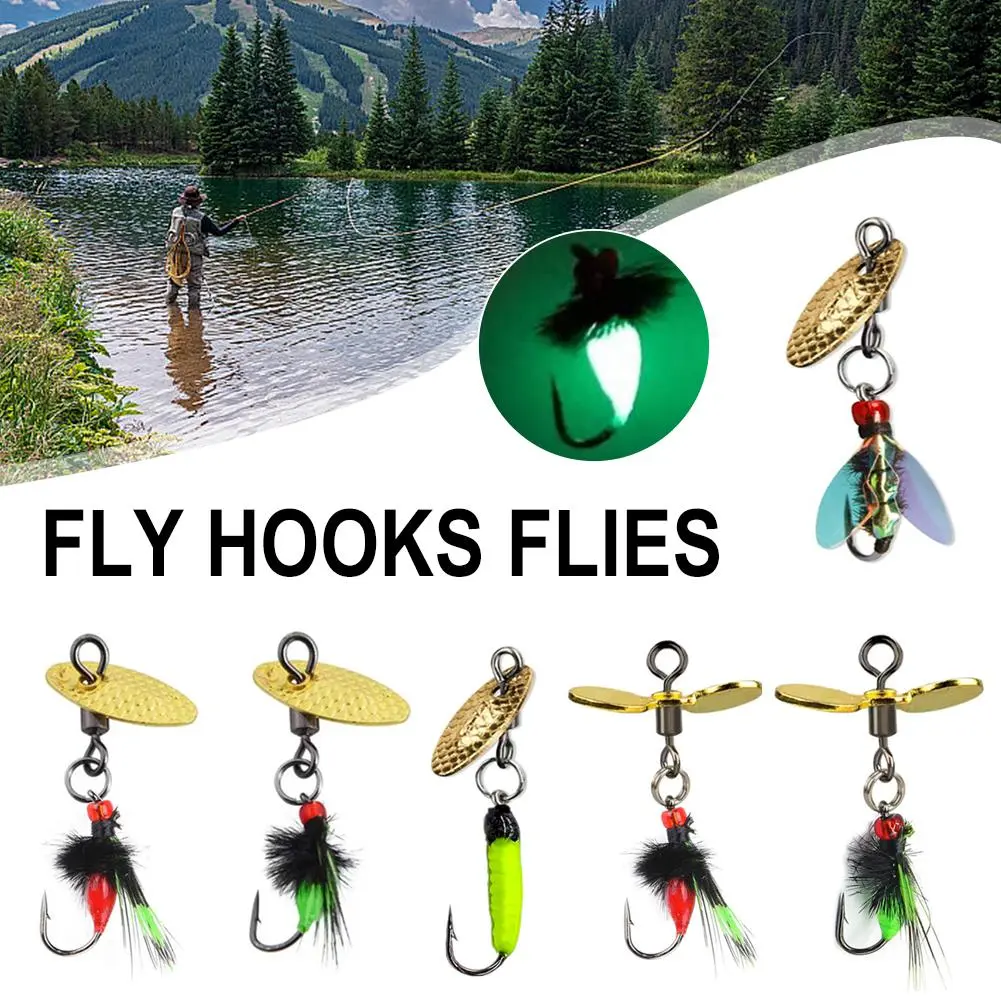Mồi Côn Trùng, Mồi Giả, Mồi Câu Cá Chép, Mồi Câu Cá Ruồi Thiết Kế Kim Sa Móc Bướm Bionics, 1 Cái, O2P2
