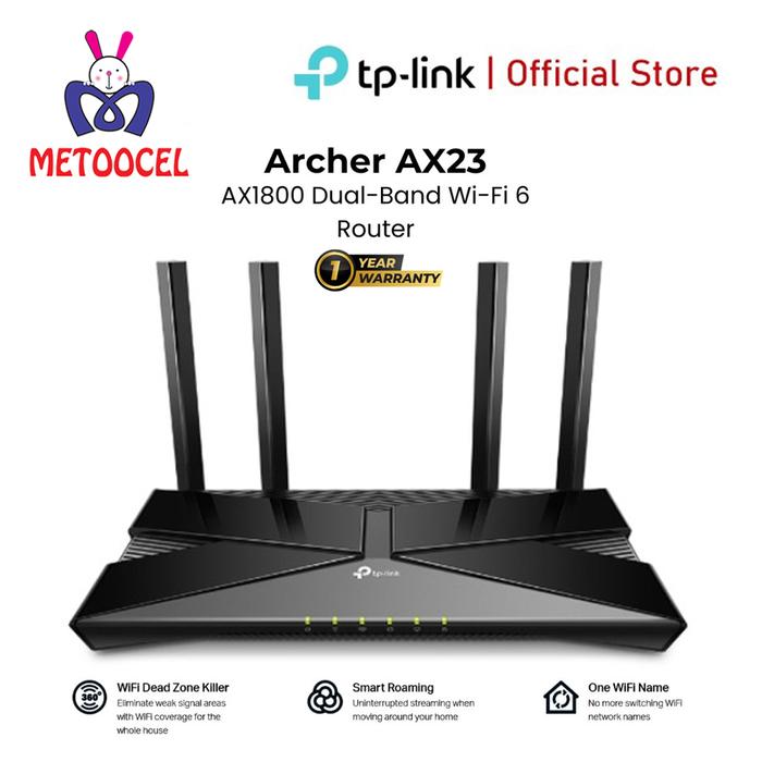 Promo TP-LINK Archer AX23 AX1800 Dual-Band Wi-Fi 6 Router Cicil 0% 3x ...