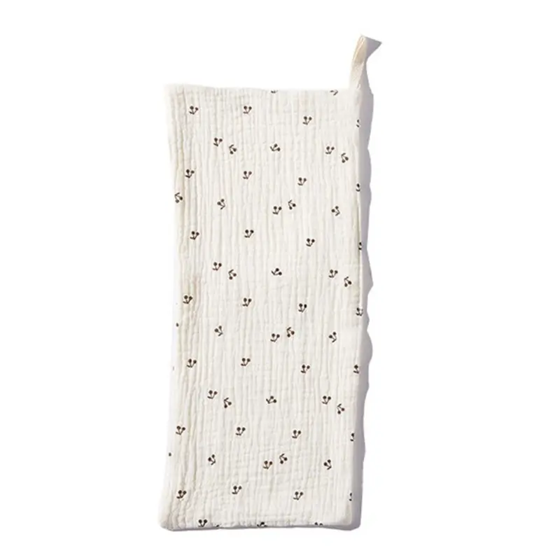 Baby Drooling Bib Soft Breathable Wash Cloth Cute Print Burping ...