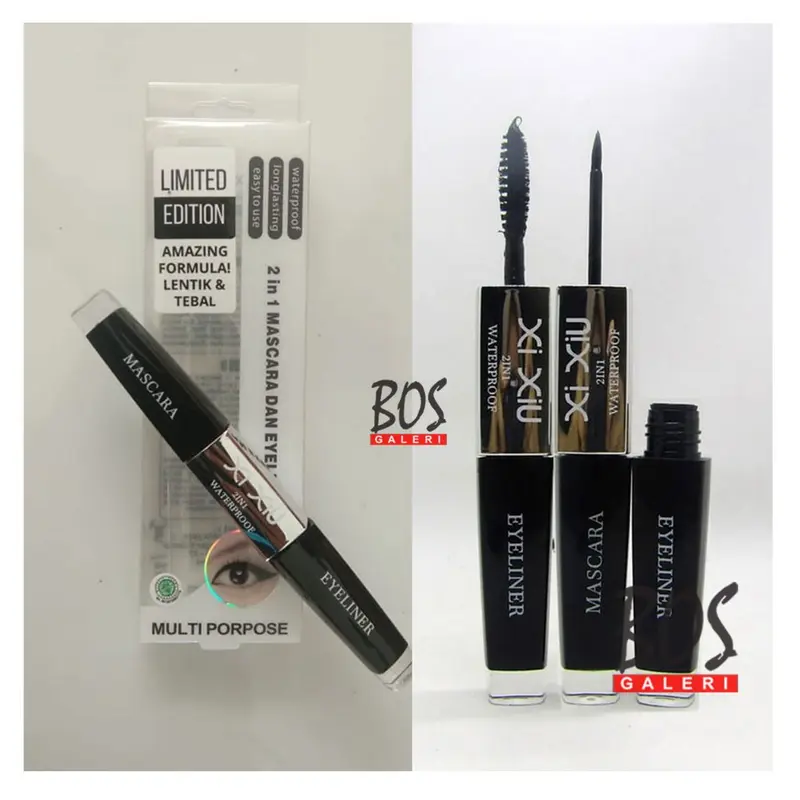 XI XIU 2 in 1 Mascara & Eyeliner Waterproof Xixiu Maskara Eye Liner 4