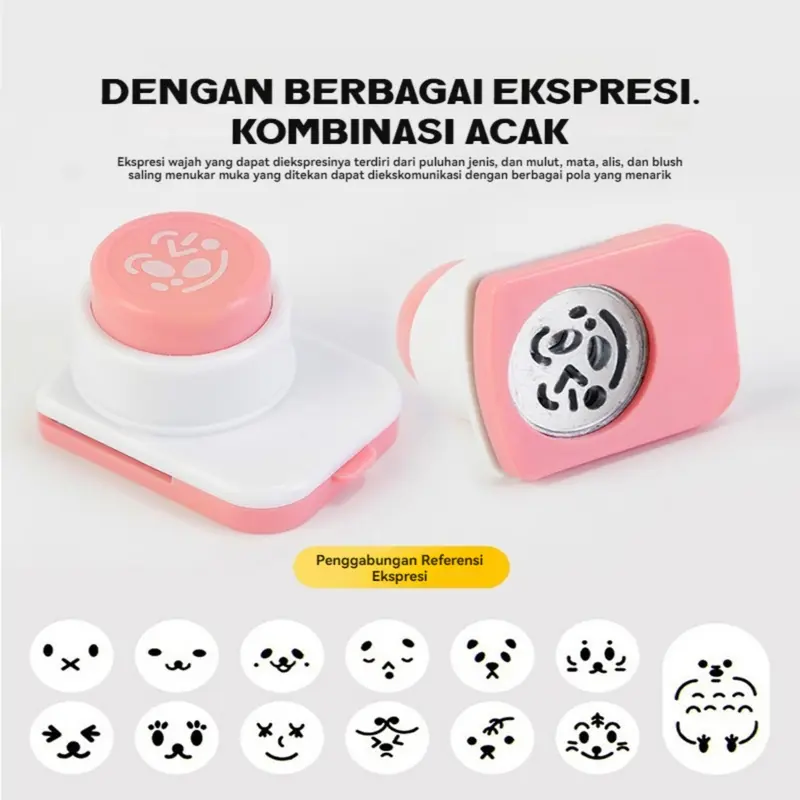 Nori Puncher Alat Pemotong Nori Rumput Laut Untuk Membuat Sushi / Cetakan Pemotong Onigiri Sushi / Nori Puncher Bento Pemotong Rumput Laut Cutter Cetakan Seaweed Food Molder Shaper Bekal Mold 2