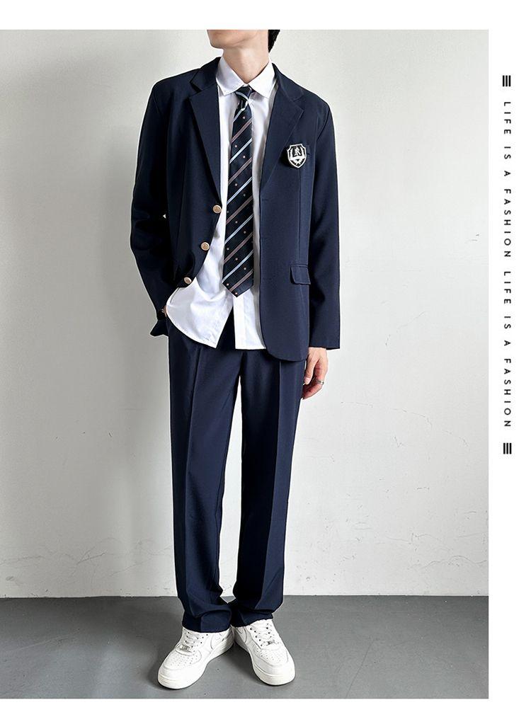 Product Introduction of Trendy Japanese Schoolboy Blazer Set - Stylish DK Uniform Suit for Men, Vintage Campus Style Jacket & Pants (1855+ Reviews) 24
