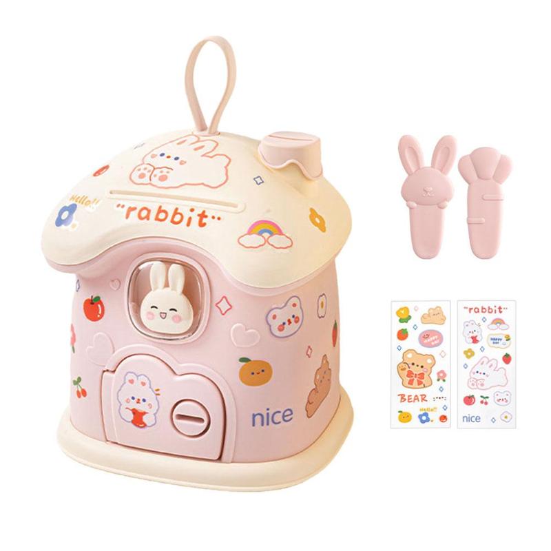 Product Introduction of Cute Cartoon Small House Money Bank Children's Gift Jar Savings B2D1 24