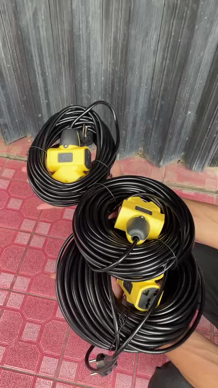 3600W Extension Cord Extra-long Plug-in Strip 10M/20M/30M Electric Vehicle Charging Extension Wire Universal Outlet 6 Gang Power Extension Cord Socket stop  kontak