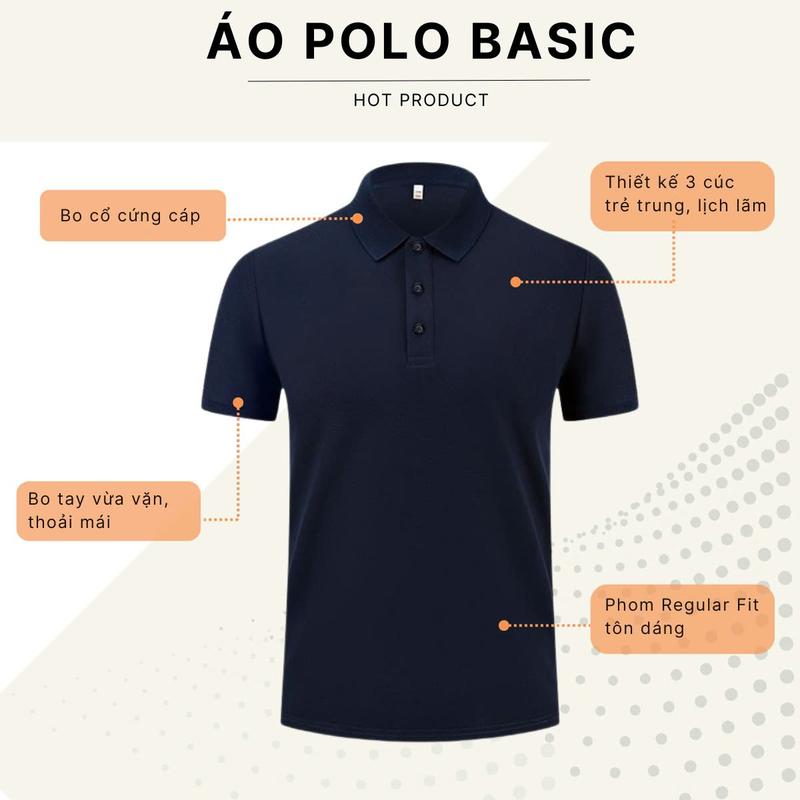 Product Introduction of Áo Thun Polo Nam Ngắn Tay Cổ Bẻ Chất Vải Poly Cá Sấu Co Giãn 4 Chiều PL01 17