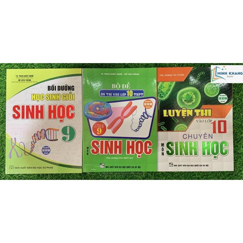 Sách -Combo Luyện Thi Vào Lớp 10 Chuyên Môn Sinh Học + Bồi Dưỡng Học Sinh Giỏi Sinh Học 9 + bộ đề ôn thi vào lớp 10 THPT