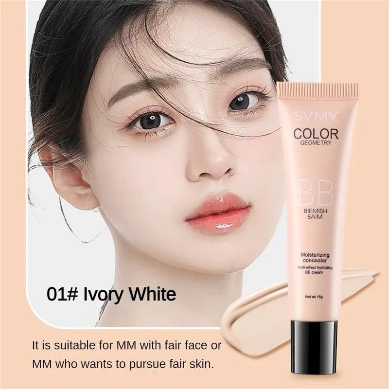 Kem BB, SVMY, Lâu Trôi 24H, Kem Kem Nền Dạng Lỏng, Không Thấm Nước, Kem Che Khuyết Điểm Làm Trắng, Trang Điểm Nền Mặt Tự Nhiên 7
