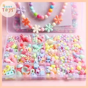 HAPPYTOYS.888 3D Beaded DIY / Meronce Manik-Manik 3D DIY Bahan Plastik Dengan Tali / Mainan Edukatif Meronce Gelang Kalung HAPPYTOYS.888 3D Beaded DIY / Meronce Manik-Manik 3D DIY Bahan Plastik Dengan Tali / Mainan Edukatif Meronce Gelang Kalung