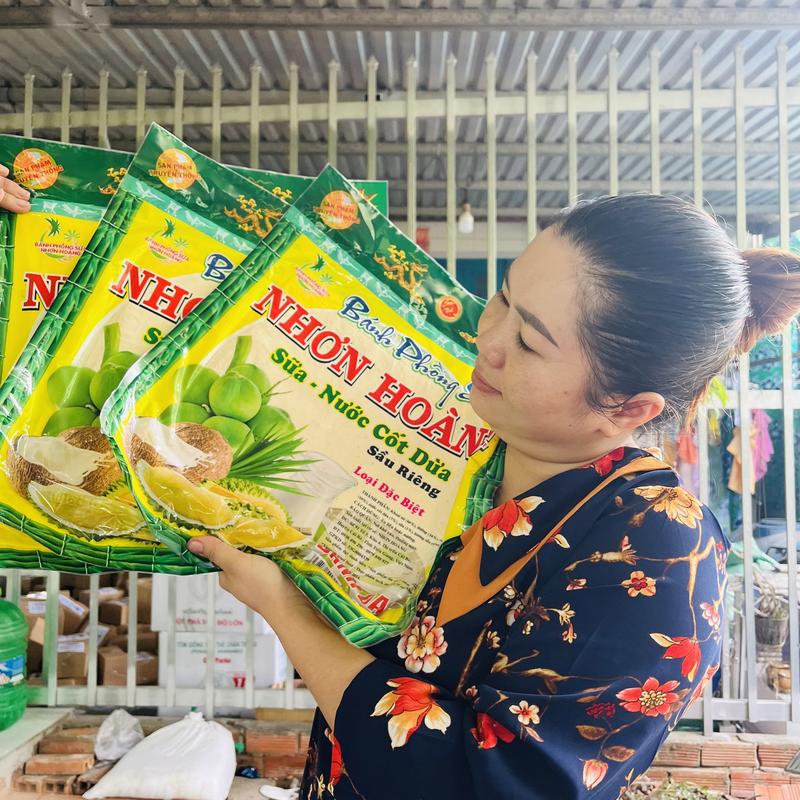 3 túi bánh tráng sữa Nhơn Hoàng, bánh đại