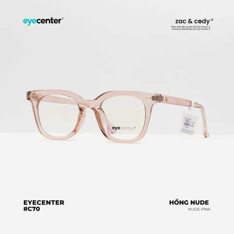 [C70] Gọng kính cận nam nữ C70 kính mắt chính hãng EYECENTER nhựa dẻo siêu nhẹ nhập khẩu by mắt kính Eye Center Vietnam 4