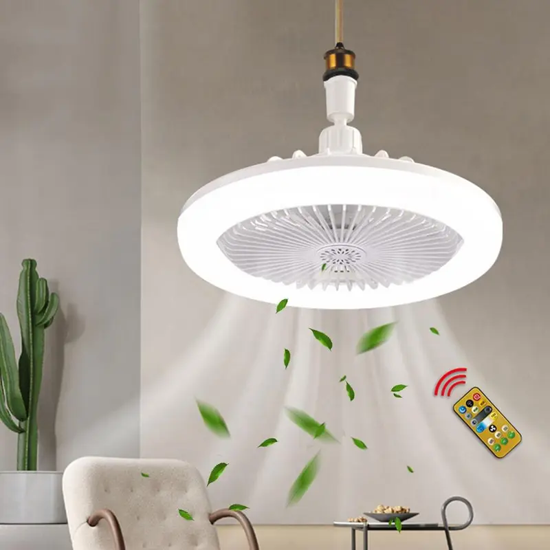 Rotatable Ceiling Fan LED Lights for Bedroom, Dimmable E27 Ceiling Fan Light with Timing Setting, Fashion Indoor Lighting, Silent LED Lamp Fan, LED Lights for Bedroom with Fragrance Outlet, Decorative 0