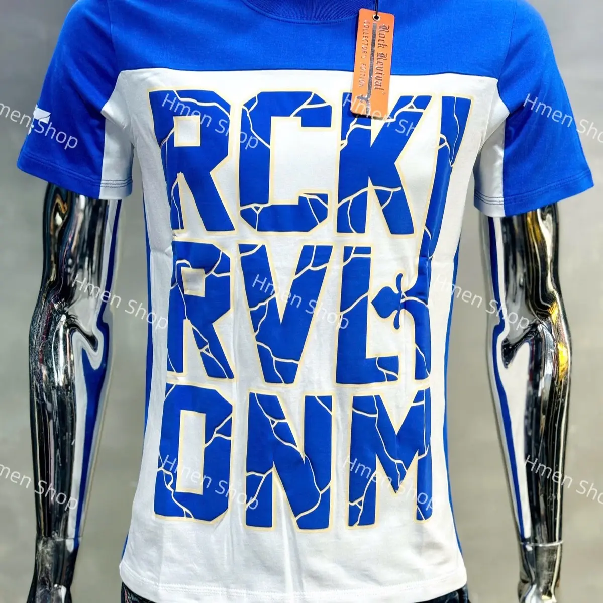 Áo Phông Nam RockRevival Denim Xanh 2025 - Menswear
