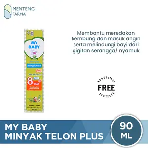 My Baby Minyak Telon Plus 90 ml - Anti Nyamuk Hingga 8 Jam